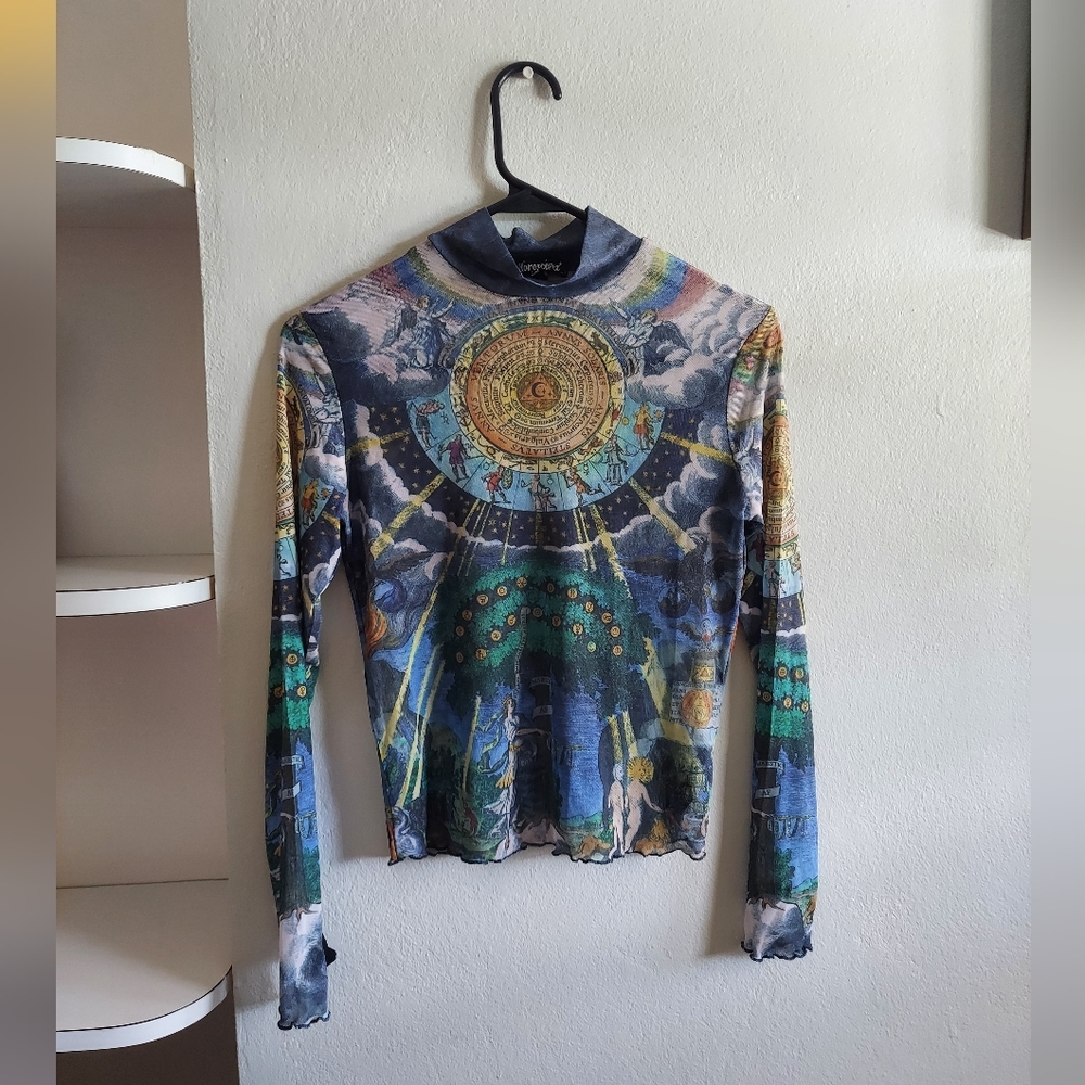 Astrology Zodiac Mesh Top